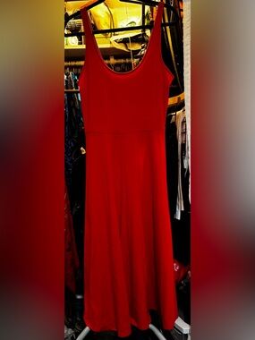 a new day Red Scoop Neck Maxi Dress